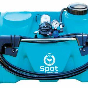 ATV spot spray unit with regulator and spraying lance
