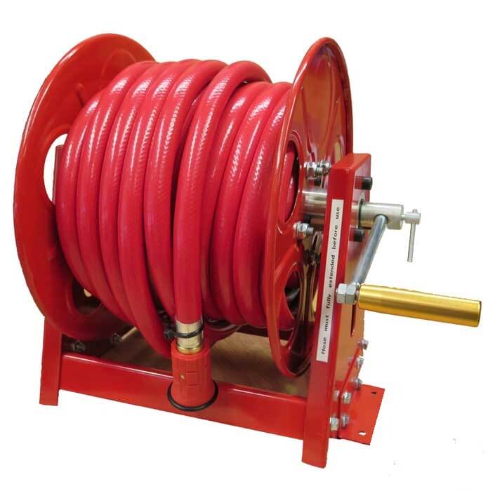 Fire fighting hose reels