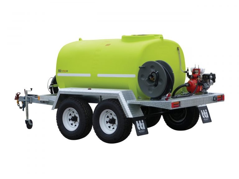 Dual Axel Water Fire Cartage Trailer With Pump