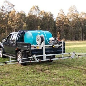 large poly and steel booms for spraying weeds