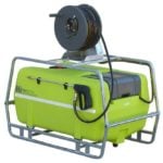TTI Reel Strike Sprayer with mounted hose reel