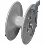Side mount bare spray hose reel