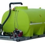 5000 litre skid mounted water tank and pump