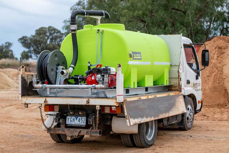 TTi Aquapath on back of tipper truck