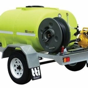 Fire fighting water trailer single axle with fire hose reel and fire hose