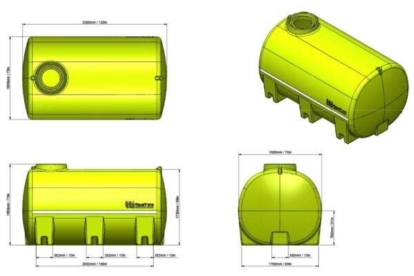 8000l water aquatrans tank
