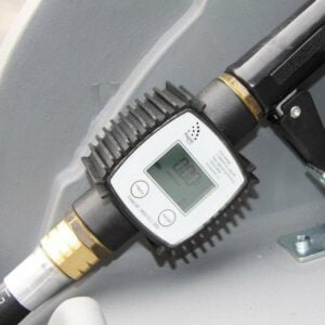 Diesel tank flow meter