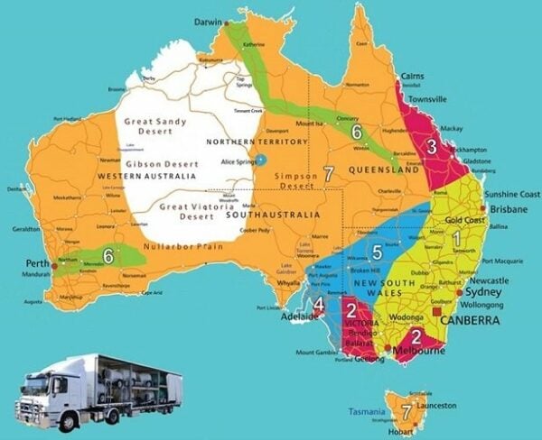 Freight Zone Map