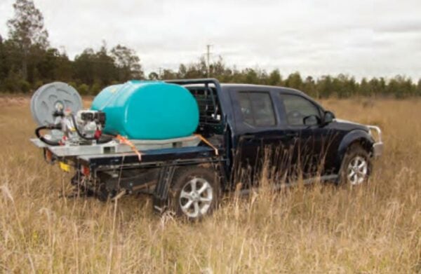 Rapid Spray ultimate fire ranger tank on ute