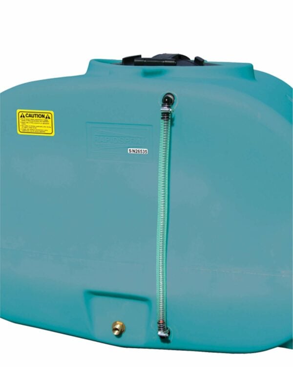 Water cartage tank level kit on side of tank