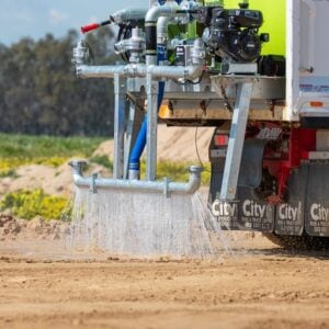 Dust suppression truck tank