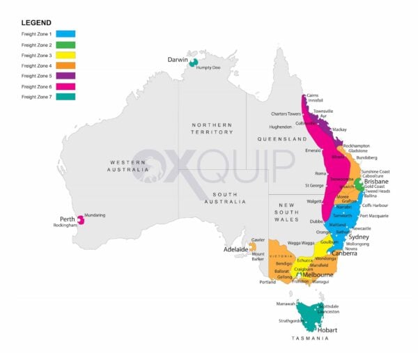 Oxquip Freight Map