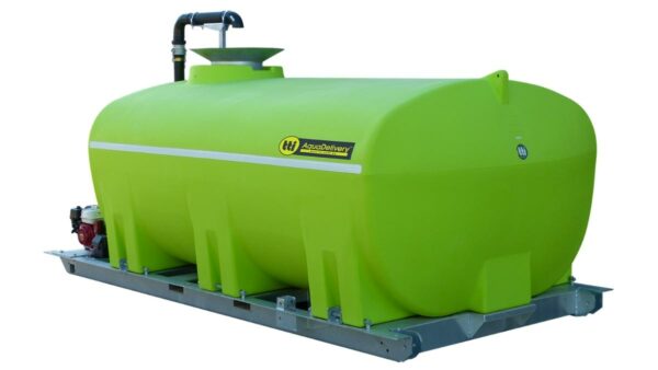 Truck water delivery tank