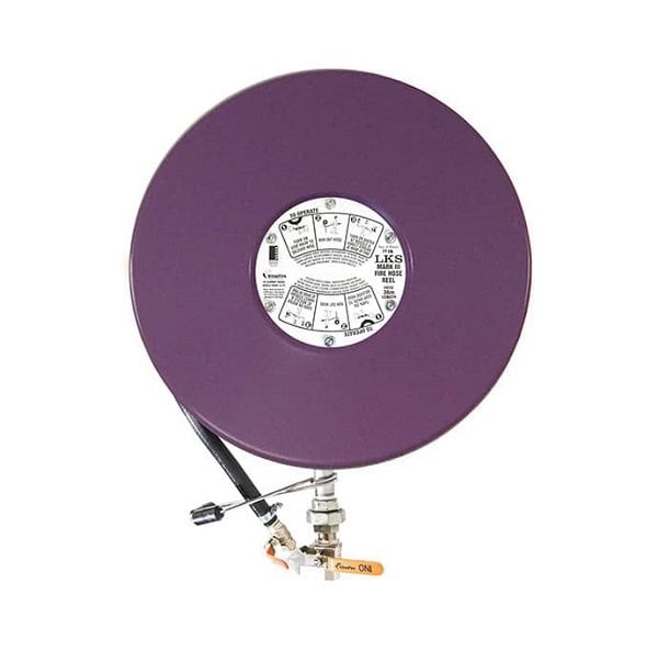 Lilac recycled water hose reel 36m