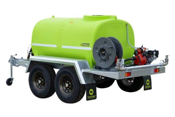 Water cart trailer for fire fighting