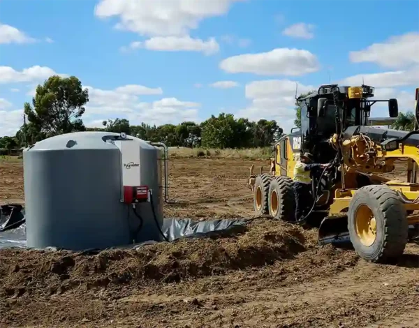 Bulk Diesel Refueling Tank Action Shot