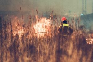 Australian bush firefighter