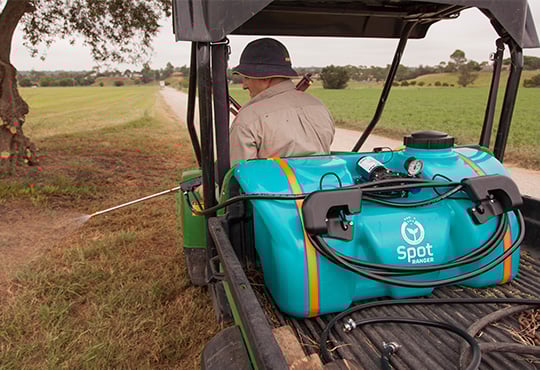 Rapid Spray Spot Ranger 60L and 95L Spray Tanks on UTV