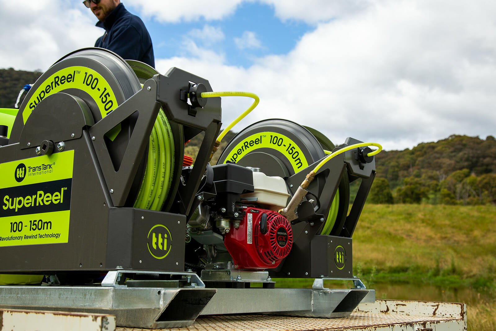 TTi Superreel chemical spray hose reel