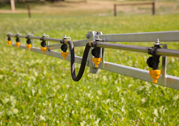 Boom sprayer compact and folding